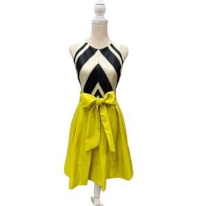 "MOULINETTE SOEURS" Vetements ASO LIV And MADDIE‎ SZ 2 Belted Pleated Midi Dress